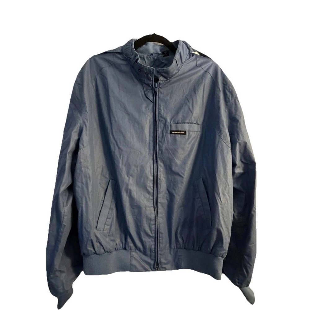 Members Only Original Iconic Racer Jacket for Men Size 44 Blue Vintage